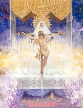 Cartel de la Semana Santa de Sevilla de 1997, obra de Juan Valdés