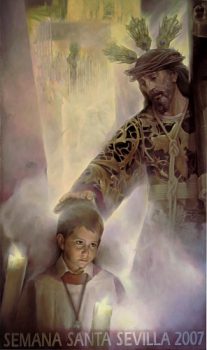 Cartel de la Semana Santa de Sevilla de 2007, obra de Isabel Sola Márquez