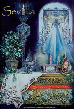 Cartel de la Semana Santa de Sevilla de 2013, obra de Nuria Barrera Bellido