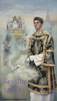 Cartel de la Semana Santa de Sevilla de 2014, obra de Beatriz Barrientos Bueno