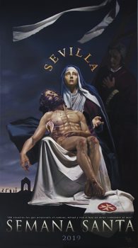 Cartel de la Semana Santa de Sevilla de 2019, obra de Fernando Vaquero Valero
